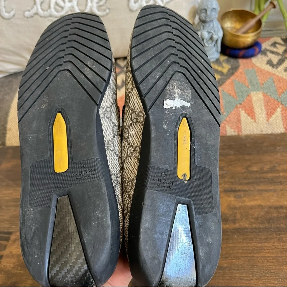 GUCCI Interlocking GG Monogram Coated Canvas Gordon Sport Loafers Mens 7G US7.5 - Picture 14 of 16